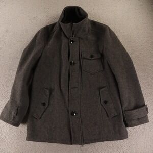 VTG SCHOTT Coat Mens L Wool Made in Canada Pea Coat Car Coat